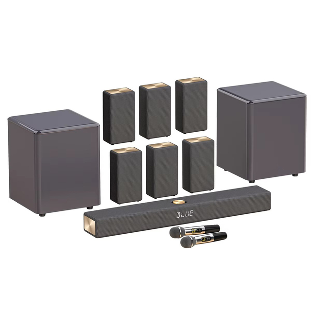 Full Wireless Audio System 8" Home Theater Speaker System   Speakers 7.2.6 Channels Wireless Home Theater Smart TVs  Power