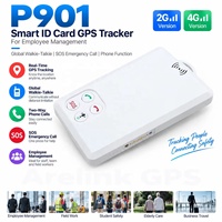 Traceur GPS intelligent P901 pour la gestion des employés avec suivi GPS, interphone mondial, SOS et appel téléphonique