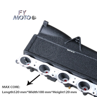 CNC Billet Endtank MAX CORE Gen 2 B58 Charge air Cooler Intake Manifold untuk M340i G20 G29 A90 3.0T 2020+ Tidak Cocok untuk 48V