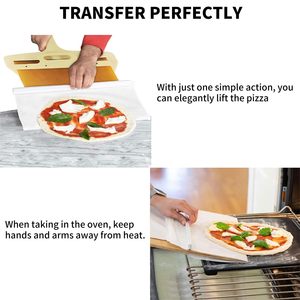 Nueva pala deslizante para Pizza, espátula mágica para transferencia de Pizza, deslizador antiadherente, cáscara de Pizza deslizante para hornear masa - Product Image 5