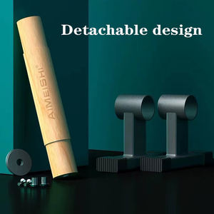 ZJFIT 2024 Fitness Sport Push up Gym Exercise Training Solid Beech Wooden <span class=keywords><strong>Paralettes</strong></span> Stands Push up Bars - Product Image 5