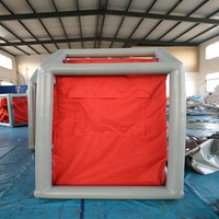 Tente de décontamination gonflable d'extérieur, cabine de pulvérisation gonflable, tente pneumatique imperméable pour 8 personnes