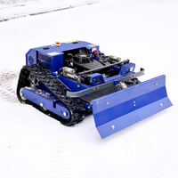 Tondeuses à gazon robotisées sur chenilles télécommandées à essence de qualité industrielle, alimentation directe usine, moteur 48V 224CC