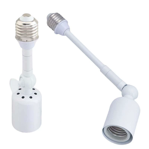Universal Light Socket Extender Bendable E27 to E27 Bulb Base <strong>Lamp</strong> <strong>Holder</strong> 180 Degree Adjustable Adapter Converter Extension - Product Image 5