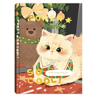 Carnet de notes A5 à quatre couleurs, style mignon, esthétique soignée, reliure agrafée, papier de qualité, cadeau de papeterie