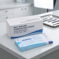 Sachets de Stérilisation Auto-Adhésifs en Gros, 200 pièces/boîte, Sacs Médicaux Jetables pour Autoclave, Fourniture en Vrac Direct Usine, Certifiés ISO, OEM
