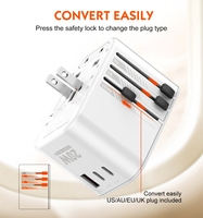 LDNIO Z9 GaN 20W Prise électrique Adaptateur mural multiprise Chargeur universel de téléphone portable Chargeur de voyage universel Adaptateur tout-en-un