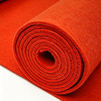 Bester Preis 1-2mm Roter Teppich für Hochzeiten und Veranstaltungen, Nadelfilzmaschinengefertigt, Rutschfest, Einweg-Teppichrolle