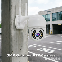 Dahili monitör ile Tuya akıllı yaşam IP kamera 4MP HD gece görüş PTZ IP kamera Speed Dome kablosuz güvenlik kamera ev için