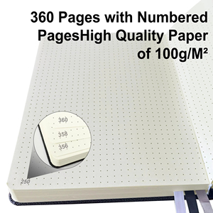 A5 Lined Journal 360 Pages PU Cover Premium 100Gsm Paper <strong>College</strong> <strong>Ruled</strong> Daily Writing <strong>Notebook</strong> for Men &amp; Women School Office Use - Product Image 3