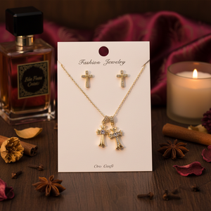 La migliore vendita di lusso orientale floreale profumo speziato per le donne e gli uomini di lunga durata Aroma legnoso moda gioielli set - Product Image 3