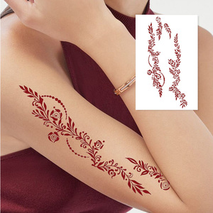 Tatuajes Temporales <span class=keywords><strong>de</strong></span> Henna a Prueba <span class=keywords><strong>de</strong></span> Agua para <span class=keywords><strong>Mujer</strong></span>, Pegatinas <span class=keywords><strong>de</strong></span> Papel Blanco, <span class=keywords><strong>Tatuaje</strong></span> Falso para Manos y Piernas, Diseño <span class=keywords><strong>de</strong></span> Arte Corporal con Transferencia <span class=keywords><strong>de</strong></span> Agua - Product Image 2