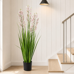 Flores Artificiales de Alta Calidad, <span class=keywords><strong>Campanula</strong></span> en Maceta, Decoración Minimalista para Interiores - Product Image 3