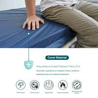 Ensemble de matelas en mousse à mémoire de forme Senyang, taille simple, hybride, imperméable, design compressible, pour usage hospitalier et soins aux patients