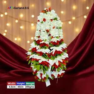 Guirlande de fleurs artificielles petite Dhol Ladi AFF-Garland-9.6 Prix 1000 Rs/10 pièces - Product Image 2