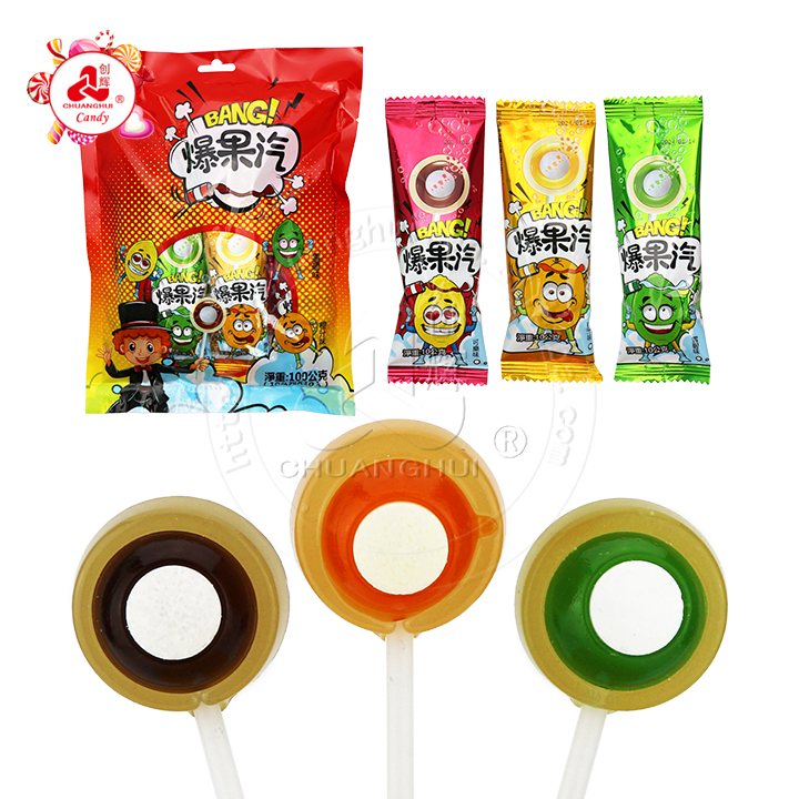 eye shape soda lollipop