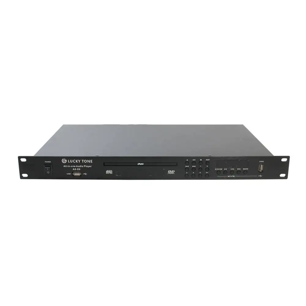 AS-D6 공공 주소 시스템 오디오 소스 DVD/ MP3/ MP4/ CD/ USB 오디오 플레이어 블루 치아