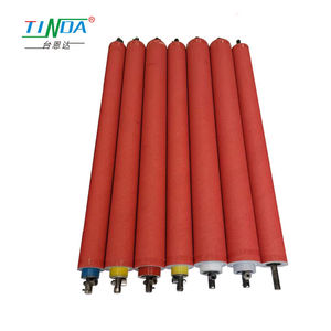 Rodillo de impresión de revestimiento de goma de poliuretano, logotipo personalizado, pu, con eje - Product Image 3