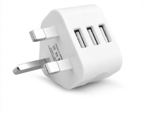 Triangle Port Edition 3U British Standard Mobile Phone Charger Multi Functional Mobile Phone Smartphone Charging Head <b>Plug</b> - Product Image 1