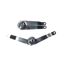 Support de bras de levage en acier chromé charnière rabat support de boîtier pour couvercle de levage pièces et accessoires de sac spécial support d'angle d'ouverture