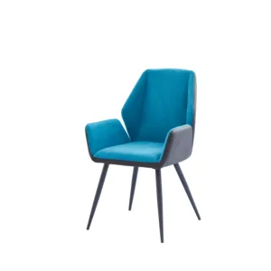 Hot Selling Modern Design Nice Home Furniture Dining Chair Popular High-Quality PU Fabric Comfortable Soft Seat China
