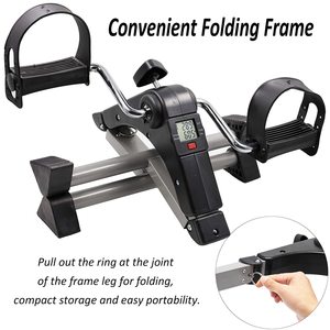 Ejercitador de Pedal portátil, Mini bicicleta de piernas plegable, rodillo de gimnasio en casa, bicicleta elíptica debajo del escritorio, podómetro para pérdida de peso - Product Image 6