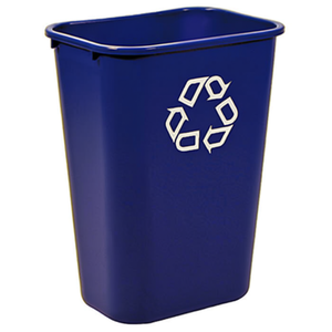 Cestino per Rifiuti Rettangolare 39 L Blu con Simbolo del Riciclo - Product Image 2