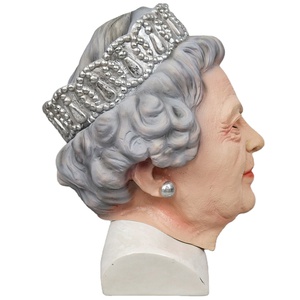 Casco de La Reina de dibujos animados, película de cosplay, máscara de <span class=keywords><strong>Bruce</strong></span> <span class=keywords><strong>Wayne</strong></span> Bane, máscara de Halloween, máscara de anciano realista, máscara de látex humana espeluznante - Product Image 5