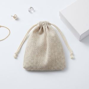Bolsa Ecológica de Algodón Natural con Cordón, Bolsa Reciclable para Envasado de Alimentos, Bolsa con Cordón para Joyería, Embalaje Biodegradable para Regalos - Product Image 3