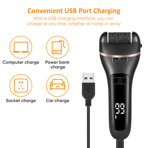 เครื่องกำจัดหนังด้านเท้าไฟฟ้าแบบเกาหลี ดูแลเท้าด้วยไฟฟ้า ชาร์จผ่าน USB เครื่องตะไบเท้าไฟฟ้า กำจัดหนังด้านเท้าอย่างมืออาชีพ สำหรับส้นเท้าแตก - Product Image 6