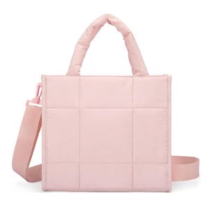 Sac bandoulière matelassé grande capacité tendance, sac à main portable style doudoune pour femme - Product Image 1