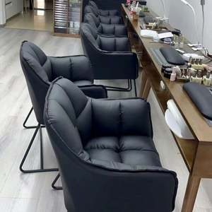 Chaise de canapé simple moderne avec tabouret de maquillage de luxe léger Ins coiffeuse de manucure de style simple pour le salon ou l'hôtel - Product Image 2