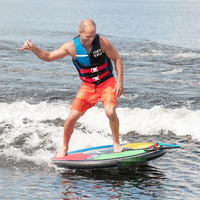 Tubes remorquables disque de surf gonflable rond dispositif aquatique planche de réveil pour enfants et adultes