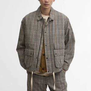 Vestes en cuir pour hommes sur mesure, de haute qualité, avec fermeture éclair sur le devant, en PU noir uni, simples et décontractées, pour la vente en gros - Product Image 4