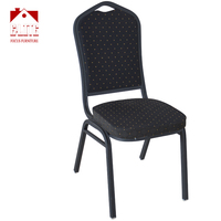 Chaise de banquet empilable en métal NOIR pour hôtels mariages événements commerciaux pour les marchés de l'UA modèle exporté pour une utilisation en conférence