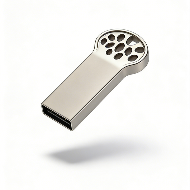 New Hot Selling Matte Metal USB 3.0/2.0 Flash Drive Cover Hollow Out Design Portable with Keychain Hole for Global Market