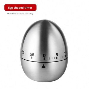 Creative Egg-Shaped 60-Minute Metal Kitchen <b>Timer</b> Mechanical Student Reminder for Baking and Cooking - Product Image 6