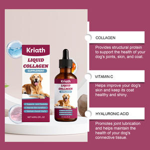 Collagène liquide pour chien en vrac 60 ml, vitamine C, acide hyaluronique, brillance du pelage, soutien articulaire et osseux, complément alimentaire, vente en gros directe d'usine - Product Image 2