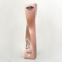 Nouveaux Trophées Créatifs Irréguliers Or Argent Bronze 2026 – Design Personnalisé, Trophée en Résine Plaqué Or