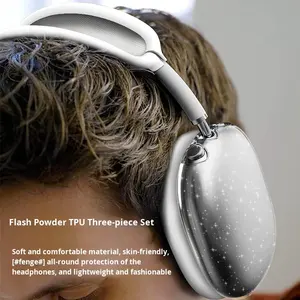 Housse de casque supra-auriculaire universelle en TPU durable de 1/2 génération compatible avec l'étui de protection <span class=keywords><strong>Apple</strong></span> pour <span class=keywords><strong>AirPods</strong></span> <span class=keywords><strong>Max</strong></span> - Product Image 4