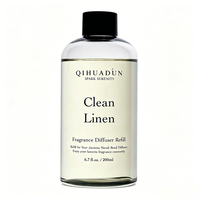 Recharge de diffuseur à bâtonnets en lin naturel écologique longue durée, parfum coton frais, pour salon, chambre, salle de bain, buanderie