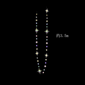 DAMAI Adornos Colgantes de Estrella y Luna de Radium para Decoración de Fiestas de San Valentín y Cumpleaños - Product Image 5