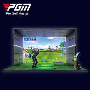 Pgm Indoor Golf Simulator Com Swing Analyzer E Virtual Course System Projeção Tela Enclosure Análise Tent Lançamento Trainer - Product Image 1