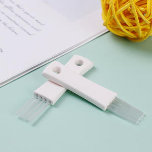 Cepillo de limpieza pequeño de nailon para equipos digitales, herramienta de limpieza de ranuras de teclado, mango de plástico blanco - Product Image 4