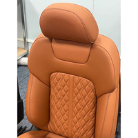 Pour Audi A6 A4 A3 Q5 Q7 A7 Q3, housse de siège de voiture personnalisée, remplacement OEM, revêtement de siège en cuir de qualité supérieure, ensemble complet 5 places, compatible avec les airbags