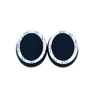 For Audio-Technica ATH-ANC9 ANC27 Earpads Ear Pads Ear Cushions <b>Protein</b> Leather Noise Cancelling Headset Sponge Cups Black - Product Image 3