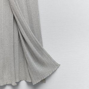 Vente en gros OEM, mode estivale, logo personnalisé, robe maxi décontractée sans manches en tricot pour femmes - Product Image 6