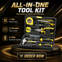 Ensemble d'outils à main professionnels 14 pièces, ensemble d'outils pour propriétaires de maison