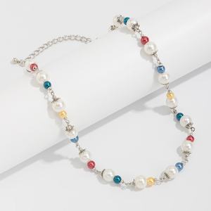 Y2K Multi Color CCB Imitated Pearl Beaded Necklaces for <strong>Men</strong> Trendy Male Clavicle Chains <strong>Accessories</strong> on Neck <strong>Fashion</strong> Jewelry Gift - Product Image 6