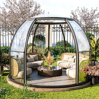 Maison préfabriquée complète, glamping, chambre à bulles transparente en plein air, kit de dôme transparent, maison